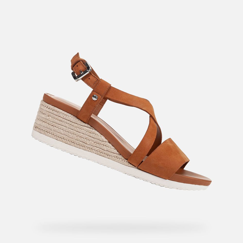 Sandalias Geox Senhora Marrom - Ischia Corda - TDOGL8607